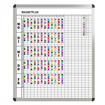 Klassen-Plantafel, 8 Stunden Mo-Fr, für 20 Klassen, 103x97 cm, Klassen-Plantafel, 8 Stunden Mo-Fr, für 20 Klassen, 103x97 cm,